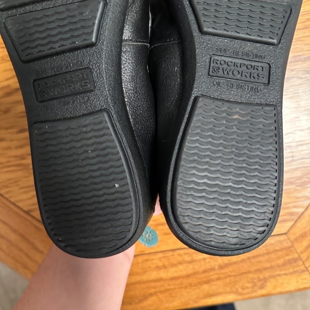 *ROCKPORT* Black Round Toe Flat Shoes Size 8 - Picture 7 of 9